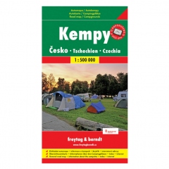  - Karte "Campingplätze in der Tschechischen Republik" 1:500 000 - 125 CZK