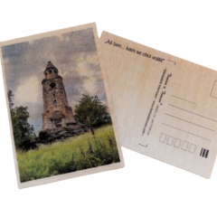  - Postkarte aus Holz - 30 CZK